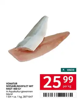 Transgourmet Vonatur seesaiblingsfilet mit haut 400 g+ Angebot