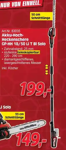 Zgonc Akku-hoch- heckenschere gp-hh 18/50 li t bi solo Angebot