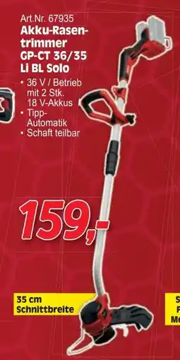 Zgonc Akku-rasen- trimmer gp-ct 36/35 li bl solo Angebot