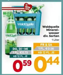 Billa Waldquelle Mineralwasser div. Sorten Angebot