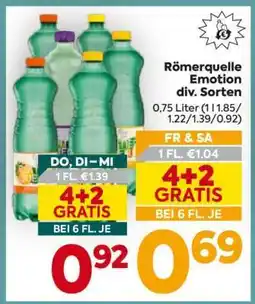 Billa Römerquelle Emotion div. Sorten Angebot