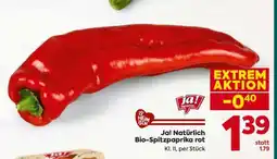 Billa Ja! Natürlich Bio-Spitzpaprika rot Angebot