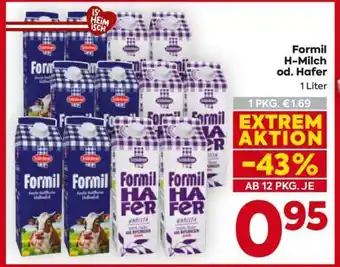 Billa Formil H-Milch od. Hafer Angebot