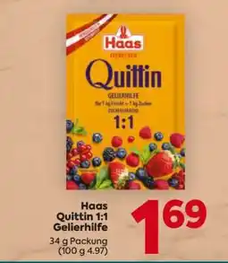 Billa Haas Quittin 1:1 Gelierhilfe Angebot