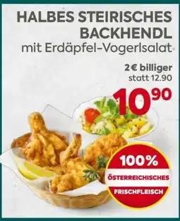 Billa HALBES STEIRISCHES BACKHENDL Angebot