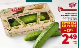 Billa Ja! Natürlich Bio-Mini-Gurken Angebot