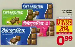 Billa Schogetten div. Sorten Angebot