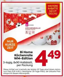 Billa Bi Home Küchenrolle WM-Edition Angebot