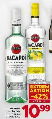 Billa Bacardi div. Sorten Angebot