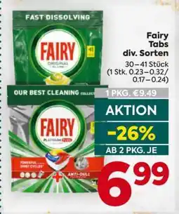 Billa Fairy Tabs div. Sorten Angebot