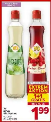 Billa Yo Sirup div. Sorten Angebot