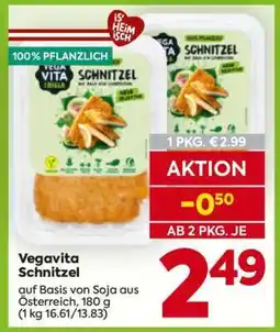 Billa Vegavita Schnitzel Angebot