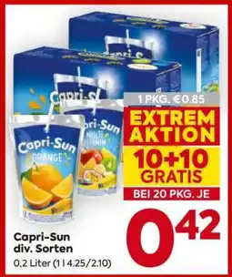 Billa Capri-Sun div. Sorten Angebot
