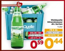 Billa Waldquelle Mineralwasser div. Sorten Angebot