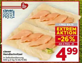 Billa clever Hendlschnitzel Angebot