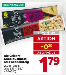 Billa Die Grillerei Knoblauchbrot od. Focciacateig Angebot