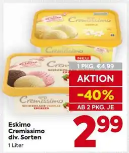 Billa Eskimo Cremissimo div. Sorten Angebot