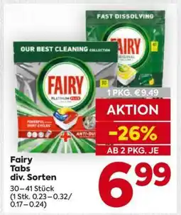 Billa Fairy Tabs div. Sorten Angebot