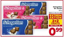 Billa Schogetten div. Sorten Angebot