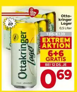 Billa Ottakringer Lager 0,5 Liter Angebot