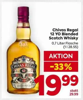 Billa Chivas Regal 12 YO Blended Scotch Whisky Angebot