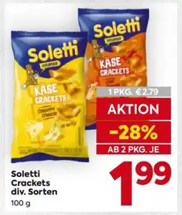 Billa Soletti Crackets div. Sorten Angebot