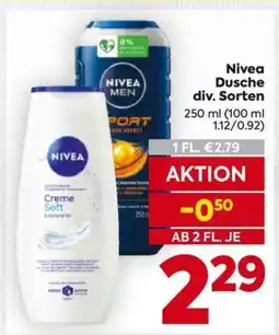 Billa Nivea Dusche div. Sorten Angebot