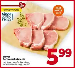 Billa clever Schweinskoteletts Angebot