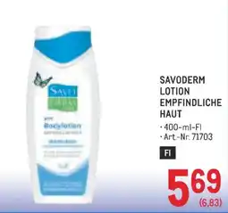 Metro Savoderm lotion empfindliche haut Angebot