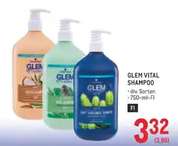 Metro Glem vital shampoo Angebot