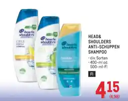 Metro Head& shoulders anti-schuppen shampoo Angebot
