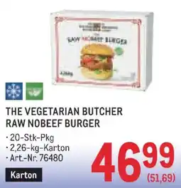 Metro The vegetarian butcher raw nobeef burger Angebot