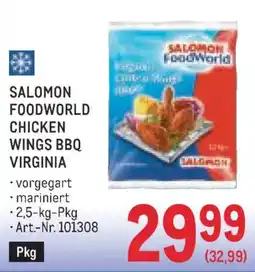 Metro Salomon foodworld chicken wings bbq virginia Angebot