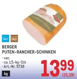 Metro Berger puten rancher schinken Angebot