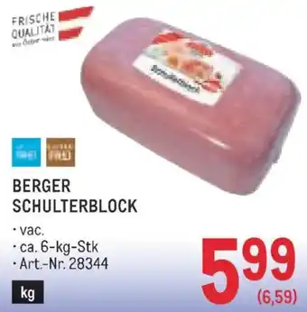 Metro Berger schulterblock Angebot