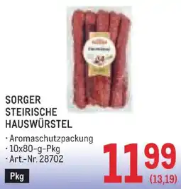 Metro Sorger steirische hauswürstel Angebot