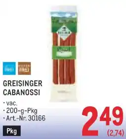 Metro Greisinger cabanossi Angebot