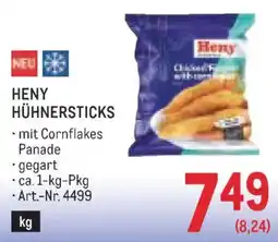 Metro Heny hühnersticks Angebot