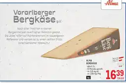Metro Alma Bergkäse Angebot