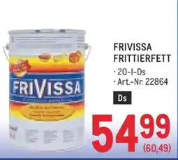 Metro Frivissa frittierfett Angebot