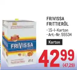 Metro Frivissa frittieröl Angebot