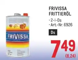 Metro Frivissa frittieröl Angebot