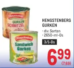 Metro Hengstenberg gurken Angebot