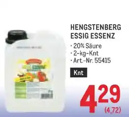 Metro Hengstenberg essig essenz Angebot