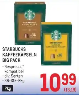 Metro Starbucks kaffeekapseln big pack Angebot