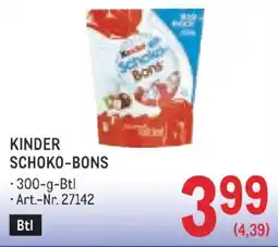 Metro Kinder schoko bons Angebot