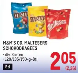 Metro M&ms od maltesers schokodragees Angebot