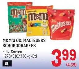 Metro M&ms od maltesers schokodragees Angebot