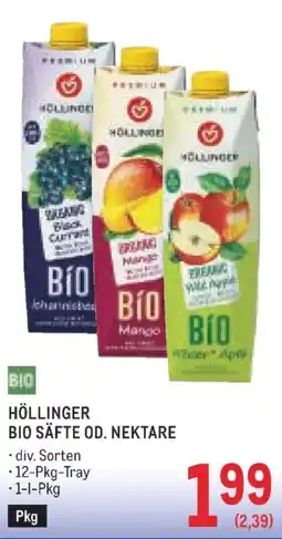 Metro Höllinger bio säfte od nektare Angebot