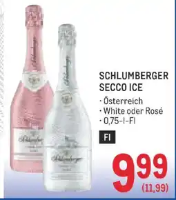 Metro Schlumberger secco ice Angebot